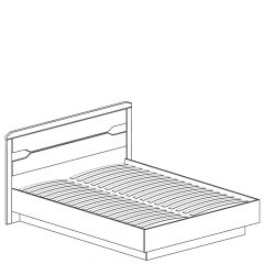 Кровать на 1400 №328 "Ронда" в Тарко-Сале - tarko-sale.mebel24.online | фото 2