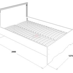 Кровать двойная Ольга 1Н + 2-а ящика (1200*2000) в Тарко-Сале - tarko-sale.mebel24.online | фото 2