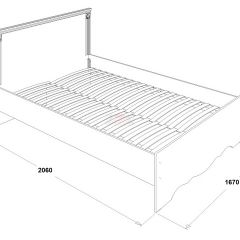 Кровать двойная Ольга 1Н + 2-а ящика (1600*2000) в Тарко-Сале - tarko-sale.mebel24.online | фото 2