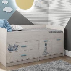 КАПРИЗ-16 Кровать 800 двухъярусная без рисунка в Тарко-Сале - tarko-sale.mebel24.online | фото 2