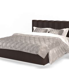 Кровать Элен 1600 + основание с ПМ (Лесмо brown) коричневый в Тарко-Сале - tarko-sale.mebel24.online | фото