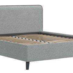 Кровать интерьерная Миа (1600) Купер 18/Кант Лайт 10 в Тарко-Сале - tarko-sale.mebel24.online | фото 3