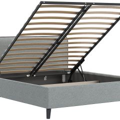 Кровать интерьерная Миа (1600) Купер 18/Кант Лайт 10 в Тарко-Сале - tarko-sale.mebel24.online | фото 4