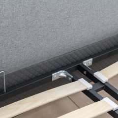 Кровать интерьерная Миа (1600) Купер 18/Кант Лайт 10 в Тарко-Сале - tarko-sale.mebel24.online | фото 7