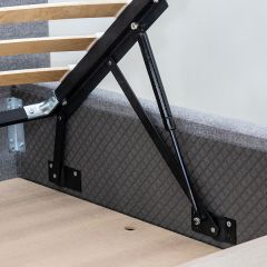 Кровать интерьерная Миа (1600) Купер 18/Кант Лайт 10 в Тарко-Сале - tarko-sale.mebel24.online | фото 8