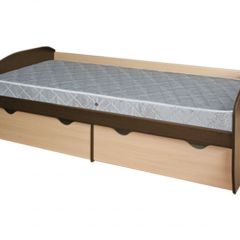 Кровать КД-1.8 с ящиком (Венге/Дуб молочный) в Тарко-Сале - tarko-sale.mebel24.online | фото