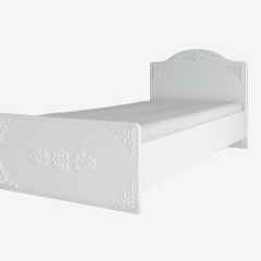 KI-KI КРД900.1 Кровать 900 (белый/белое дерево) в Тарко-Сале - tarko-sale.mebel24.online | фото 4
