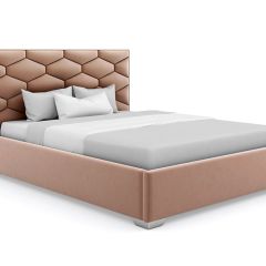 Кровать Коралл интерьерная +основание (200х200) в Тарко-Сале - tarko-sale.mebel24.online | фото