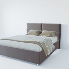 Кровать Корсика с ПМ 1400 (велюр темно-серый) в Тарко-Сале - tarko-sale.mebel24.online | фото 2