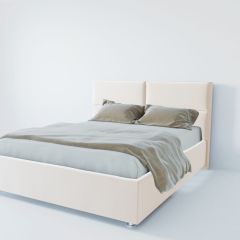 Кровать Корсика с ПМ 800 (экокожа белая) в Тарко-Сале - tarko-sale.mebel24.online | фото 2