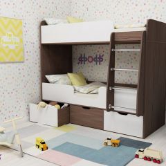 Кровать Малыш 2-х ярусная Малыш Двойняшка (700*1600) в Тарко-Сале - tarko-sale.mebel24.online | фото 7