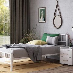 Кровать металлическая "Кадис 900х1900" Белый в Тарко-Сале - tarko-sale.mebel24.online | фото