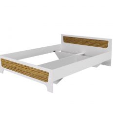 Кровать Милана 1600 + основание (Белый/Сосна Гранд) в Тарко-Сале - tarko-sale.mebel24.online | фото 2
