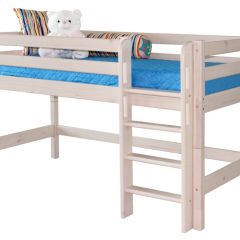 Кровать низкая с прямой лестницей Соня (Вариант 11) в Тарко-Сале - tarko-sale.mebel24.online | фото 2