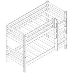 Кровать низкая с прямой лестницей Соня (Вариант 11) в Тарко-Сале - tarko-sale.mebel24.online | фото 3