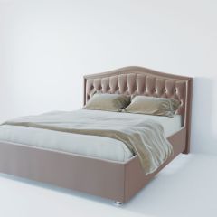 Кровать Нягань с ПМ 1200 (велюр серый) в Тарко-Сале - tarko-sale.mebel24.online | фото 2