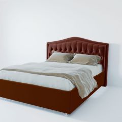 Кровать Нягань с ПМ 1400 (велюр бордо) в Тарко-Сале - tarko-sale.mebel24.online | фото 2