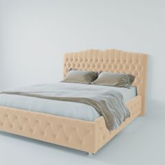 Кровать Нягань с ПМ 1800 (экокожа бежевая) в Тарко-Сале - tarko-sale.mebel24.online | фото 2
