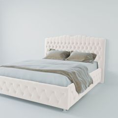 Кровать Нягань с ПМ 900 (экокожа белая) в Тарко-Сале - tarko-sale.mebel24.online | фото