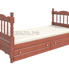 АЛЕНКА Кровать детская (орех) с 2 ящиками в Тарко-Сале - tarko-sale.mebel24.online | фото 2