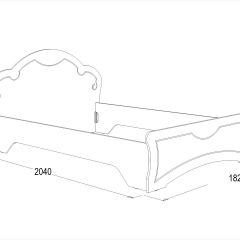 Кровать Ольга-10 МДФ (1600) без основания в Тарко-Сале - tarko-sale.mebel24.online | фото 2