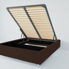 Кровать Подиум с ПМ 1400 (экокожа коричневая) в Тарко-Сале - tarko-sale.mebel24.online | фото 2