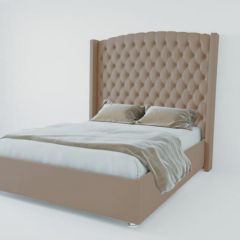 Кровать Берлин ЛЮКС без основания 900 (велюр серый) в Тарко-Сале - tarko-sale.mebel24.online | фото