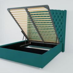 Кровать Берлин ЛЮКС с ПМ 1800 (велюр бирюзовый) в Тарко-Сале - tarko-sale.mebel24.online | фото