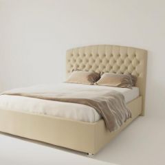 Кровать Берлин без основания 800 (экокожа бежевая) в Тарко-Сале - tarko-sale.mebel24.online | фото