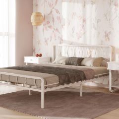 Кровать "Клэр" КМД18  Белая (1200*2000) (ножки-белые) в Тарко-Сале - tarko-sale.mebel24.online | фото