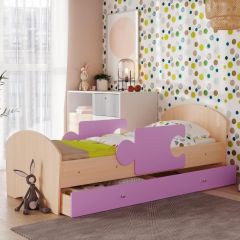Кровать "Мозайка" на ламелях + бортики + ящики в Тарко-Сале - tarko-sale.mebel24.online | фото 9