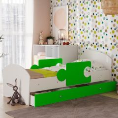 Кровать "Мозайка" на ламелях + бортики + ящики в Тарко-Сале - tarko-sale.mebel24.online | фото 11
