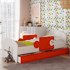 Кровать "Мозайка" на щитах + бортики + ящики в Тарко-Сале - tarko-sale.mebel24.online | фото