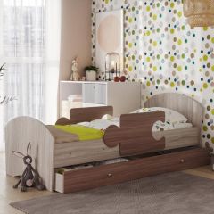 Кровать "Мозайка" на щитах + бортики + ящики в Тарко-Сале - tarko-sale.mebel24.online | фото 2