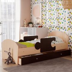Кровать "Мозайка" на щитах + бортики + ящики в Тарко-Сале - tarko-sale.mebel24.online | фото 10