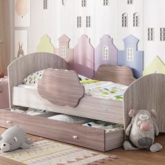 Кровать "Тучка" на щитах с бортиками + ящик в Тарко-Сале - tarko-sale.mebel24.online | фото 5