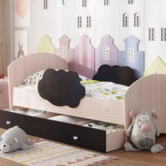 Кровать "Тучка" на щитах с бортиками + ящик в Тарко-Сале - tarko-sale.mebel24.online | фото 4