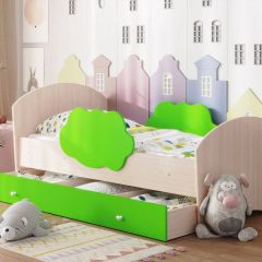 Кровать "Тучка" на щитах с бортиками + ящик в Тарко-Сале - tarko-sale.mebel24.online | фото 6
