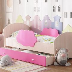 Кровать "Тучка" на щитах с бортиками + ящик в Тарко-Сале - tarko-sale.mebel24.online | фото 3
