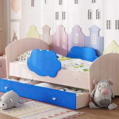 Кровать "Тучка" на щитах с бортиками + ящик в Тарко-Сале - tarko-sale.mebel24.online | фото 7