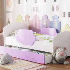Кровать "Тучка" на щитах с бортиками + ящик в Тарко-Сале - tarko-sale.mebel24.online | фото 9