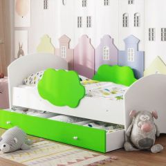 Кровать "Тучка" на щитах с бортиками + ящик в Тарко-Сале - tarko-sale.mebel24.online | фото 10