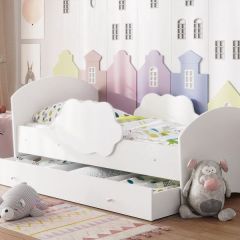 Кровать "Тучка" на щитах с бортиками + ящик в Тарко-Сале - tarko-sale.mebel24.online | фото 12