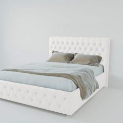 Кровать Версаль 1200 без основания (экокожа белый) в Тарко-Сале - tarko-sale.mebel24.online | фото