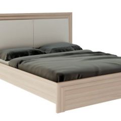 Кровать 1.6 Глэдис М31 с настилом и мягкой частью (ЯШС/Белый) в Тарко-Сале - tarko-sale.mebel24.online | фото