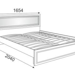 Кровать 1.6 Беатрис М10 с мягкой спинкой и ортопедическим основанием (дуб млечный) в Тарко-Сале - tarko-sale.mebel24.online | фото 3
