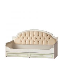 Кровать с ящиками №915 Флора с мягким элементом в Тарко-Сале - tarko-sale.mebel24.online | фото