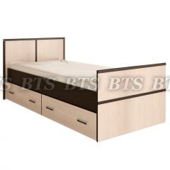 Кровать Сакура 900 LIGHT + Проложки LIGHT 0.9 ДСП (Венге/Лоредо) в Тарко-Сале - tarko-sale.mebel24.online | фото