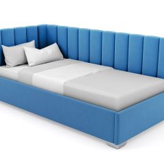 Кровать угловая Хлоя интерьерная +основание (80х200) в Тарко-Сале - tarko-sale.mebel24.online | фото 3