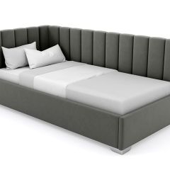 Кровать угловая Хлоя интерьерная +основание (80х200) в Тарко-Сале - tarko-sale.mebel24.online | фото 4